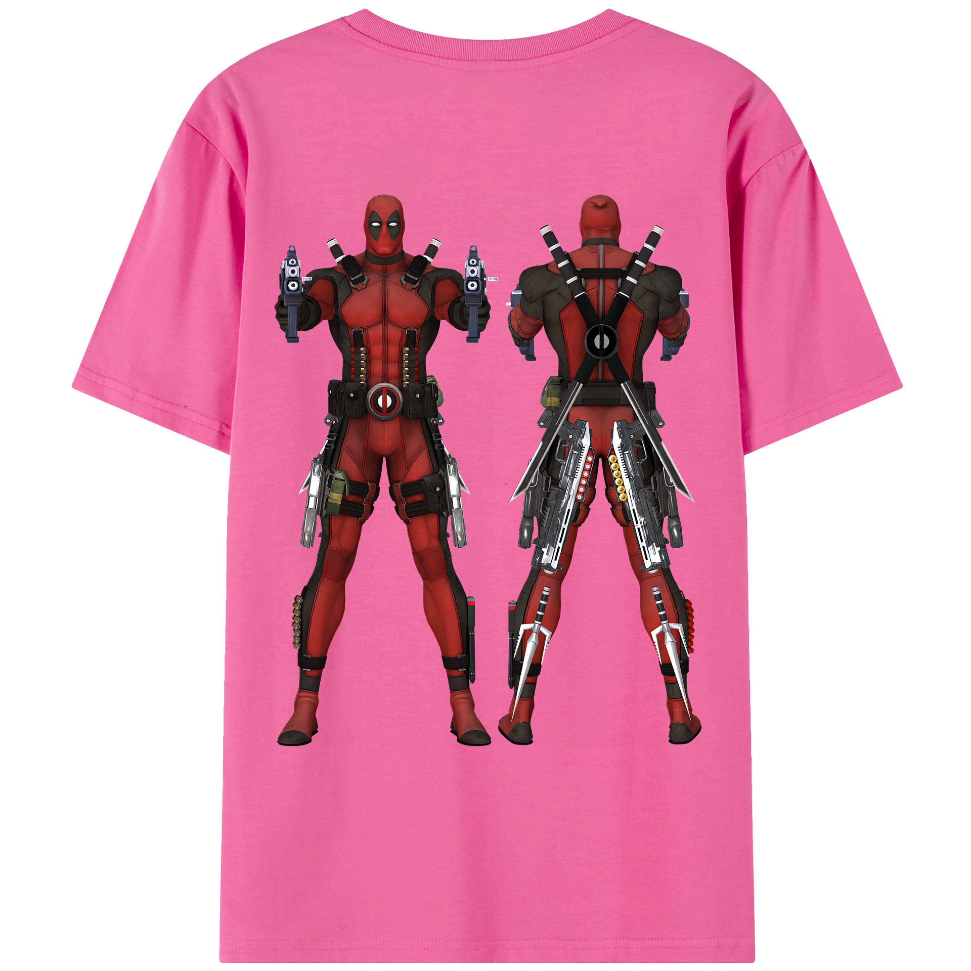（画像用） Deadpool デッドプール レディース半袖Tシャツ(バックプリント)
